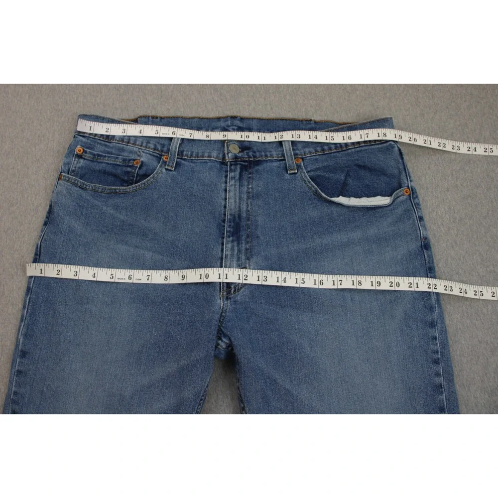 Levis Jeans‎ Mens Size W38 L32 Blue Denim 559 Relaxed Fit Straight Leg Mid Rise